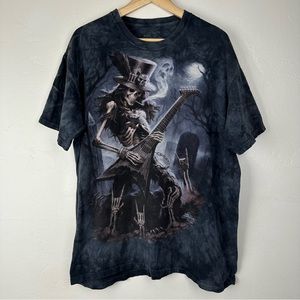 The Mountain James Ryman Play Dead Tie Dye Guitar Rock T Shirt Size L